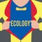 Text sign showing Ecology. Conceptual photo Branch of science relation organisms environment Scientific study