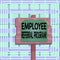 Text sign showing Employee Referral Program. Conceptual photo employees are rewarded for introducing recruits Wood plank