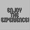 Text sign showing Enjoy The Experience. Conceptual photo Taking pleasure in the situation that you are in Seamless Polka