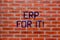 Text sign showing Erp For It. Conceptual photo Enterprise resource planning software for integrate applications Brick