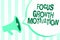 Text sign showing Focus Growth Motivation. Conceptual photo doing something with accuracy increase productivity Megaphone loudspea