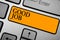 Text sign showing Good Job. Conceptual photo encourage someone for his effort hard work winning or success Keyboard orange key Int