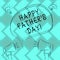 Text sign showing Happy Father S Is Day. Conceptual photo celebration honoring dads and celebrating fatherhood Freehand Outline
