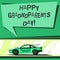 Text sign showing Happy Grandparents Day. Conceptual photo National holiday to celebrate and honor grandparents Car with Fast