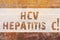 Text sign showing Hcv Hepatitis C. Conceptual photo Liver disease caused by a virus severe chronic illness Brick Wall