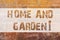 Text sign showing Home And Garden. Conceptual photo Gardening and house activities hobbies agriculture Brick Wall art