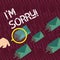 Text sign showing I M Sorry. Conceptual photo telling someone that you are ashamed or unhappy about something Magnifying
