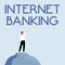 Text sign showing Internet Banking. Business overview banking method which transactions conducted electronically
