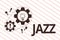 Text sign showing Jazz. Conceptual photo Forceful rhythm Using brass and woodwind instruments to play the music
