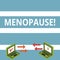 Text sign showing Menopause. Conceptual photo Cessation of menstruation Older women hormonal changes period Exchange