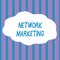 Text sign showing Network Marketing. Conceptual photo Pyramid Selling Multi level of trading goods and services Seamless