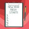 Text sign showing New Year Fresh Start. Conceptual photo Motivation inspiration 365 days full of opportunities Blank