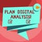 Text sign showing Plan Digital Analysis. Conceptual photo Analysis of qualitative and quantitative digital data Folded