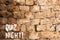 Text sign showing Quiz Night. Conceptual photo evening test knowledge competition between individuals Brick Wall art