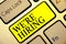 Text sign showing We re are Hiring. Conceptual photo Advertising Employment Workforce Placement New Job Keyboard yellow