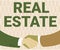 Text sign showing Real Estate. Word Written on total property consisting of both natural resource and building Two Men