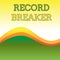 Text sign showing Record Breaker. Conceptual photo someone or something that beats previous best result Wavy Abstract