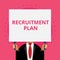 Text sign showing Recruitment Plan. Conceptual photo saving money in order to use it when you quit working Old fashioned