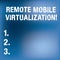 Text sign showing Remote Mobile Virtualization. Conceptual photo can remotely control an Android virtual machine Blurry