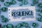 Text sign showing Resilience. Conceptual photo Capacity to recover quickly from difficulties Persistence written on Notepad Paper