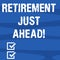 Text sign showing Retirement Just Ahead. Conceptual photo fact of leaving one s is job and ceasing to work Geometric