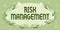 Text sign showing Risk Management. Internet Concept evaluation of financial hazards or problems with procedures Blank