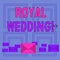 Text sign showing Royal Wedding. Conceptual photo marriage ceremony involving members of kingdom family Pastel Color