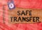 Text sign showing Safe Transfer. Conceptual photo Wire Transfers electronically Not paper based Transaction