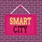 Text sign showing Smart City. Conceptual photo urban area that uses different electronic Internet of things Board fixed