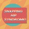 Text sign showing Snapping Hip Syndrome. Conceptual photo audible snap or click that occurs in or around the hip Blank