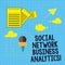 Text sign showing Social Network Business Analytics. Conceptual photo Online modern networking connection Information