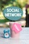 Text sign showing Social Network. Business approach Interactions Sharing Information Interpersonal relationship Calming