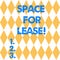 Text sign showing Space For Lease. Conceptual photo Available location for rent to use for commercial purposes Harlequin