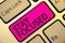 Text sign showing Stay Focused. Conceptual photo Be attentive Concentrate Prioritize the task Avoid distractions Keyboard pink key