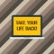 Text sign showing Take Your Life Back. Conceptual photo Have a balanced lifestyle motivation to keep going Laptop