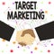 Text sign showing Target Marketing. Conceptual photo Audience goal Chosen clients customers Advertising Hand Shake