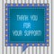 Text sign showing Thank You For Your Support. Conceptual photo Appreciation Be grateful for help given Square Speech