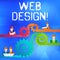 Text sign showing Web Design. Conceptual photo process of creating websites content production and graphic Cog Gear