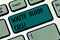 Text sign showing White Blood Cell. Conceptual photo Leucocytes in charge of protect body from infections Keyboard key
