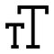 Text size glyphs icon