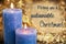 Text Sustainable Christmas, Candles, Warm Atmosphere, Christmas, Winter