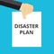 text writing Disaster Plan