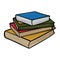 textbooks. Vector illustration decorative design
