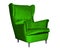 Textile classic green chair