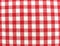 Textile cloth surface red and white