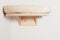 Textile comfortable cushion for cat in wooden shelf , interior p