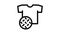 Textile dirt tshirt icon animation