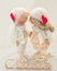 Textile doll handmade - a couple of angels