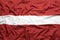 Textile flag of Latvia