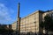 Textile mill with chimney